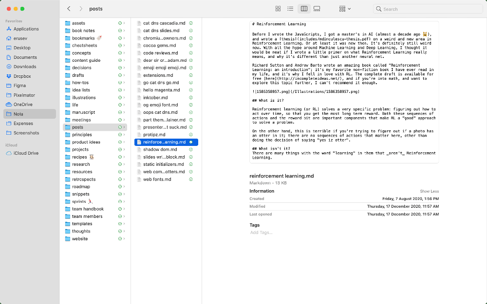 Nota Screenshot 1