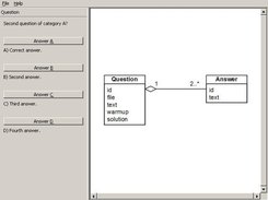 during an experiment - a question, its answers and its image