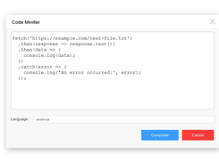 Code Minification