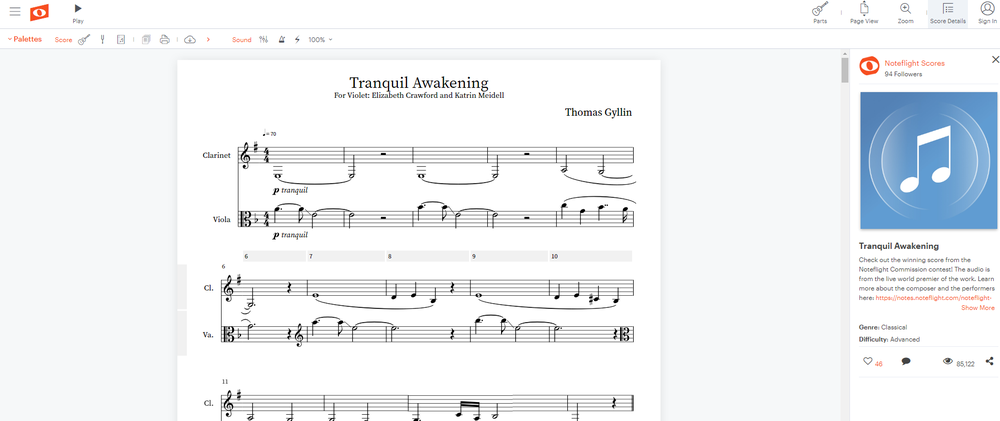 Noteflight Screenshot 1