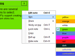 NoteFly notes skins
