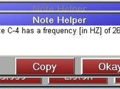 Note Helper showing the information provided for the note C-4.