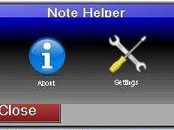 Note Helper's Options Panel.