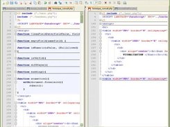 Notepad++ in action for php, javascript and html file