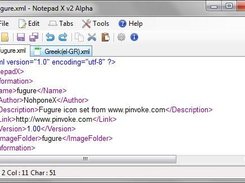 Notepad X 2.0.9 Using fugure icons