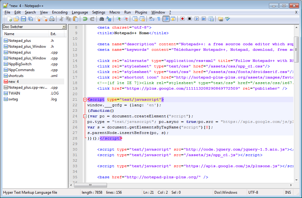 notepad download sourceforge net