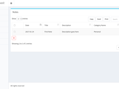 Notes manager Screenshot 2