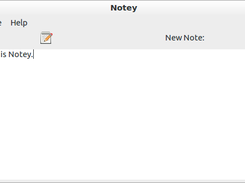 The main Notey window.