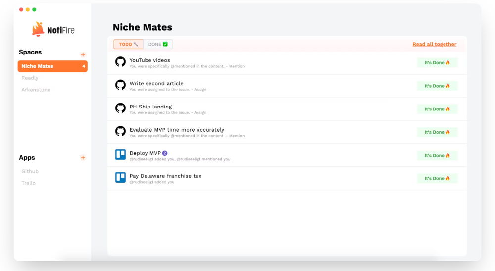 Notifire Screenshot 1