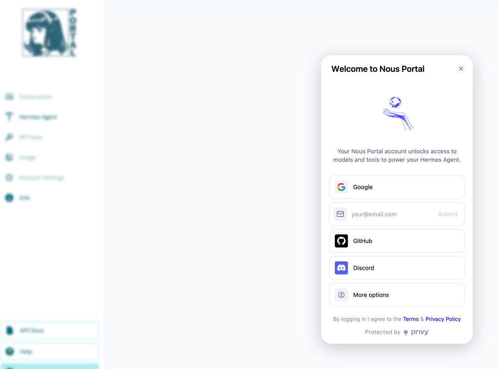 Nous Portal Screenshot 1