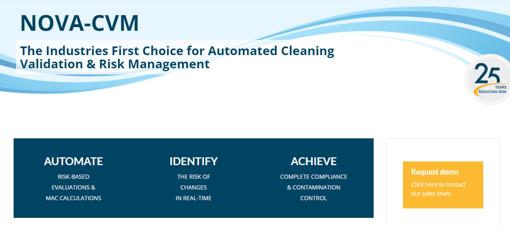 Nova-Cleaning Validation Screenshot 1