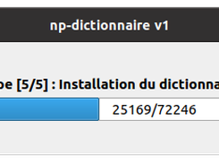 Installation du dictionnaire
