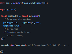 npm-check-updates Screenshot 2
