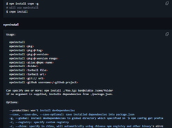 npminstall Screenshot 1