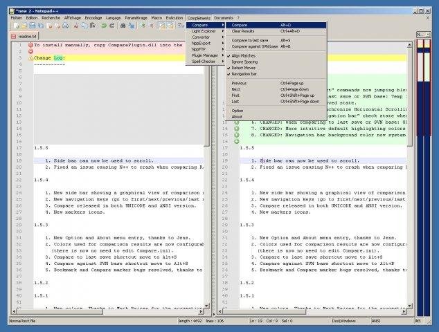 how to compare 2 files in edit plus software