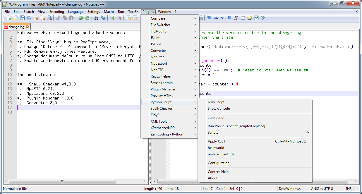 what is notepad++ textfx edit plugin