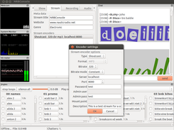 Edit servers to which to stream