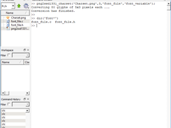 PNG to includeable character set conversion in GNU Octave