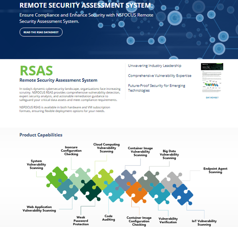 NSFOCUS RSAS Screenshot 1