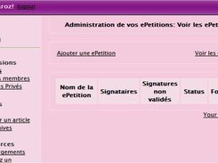 "Your ePetitions" module to enable members eActivism