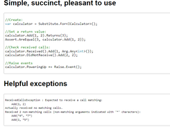 NSubstitute Screenshot 1