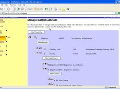 1. Manage Institution Details page.