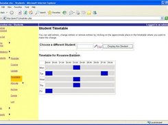 3. Manage Student Timetable page