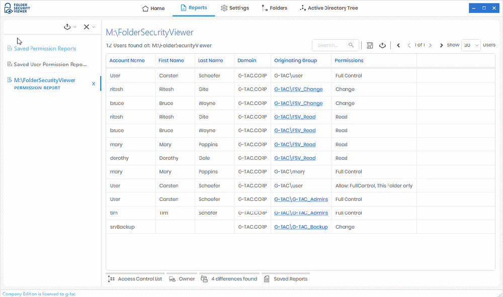 NTFS Permissions Reporter Screenshot 1