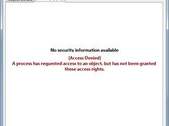 Object properties Security tab unavailable