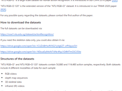 NTU RGB-D Screenshot 1