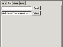 NTW text entries and buttons.