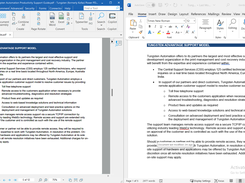 Screenshot of PDF to Word conversion, and vice versa, which can be carried out in the application.