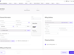 Nue screenshot - Create a Quote