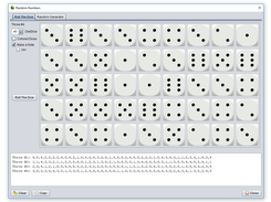 NC2 on Windows (English; Random Numbers dialog)