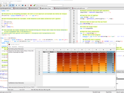 The new table editor and the variable viewer on the bottom right