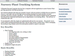 Nursery Plant Tracking System Screenshot 1