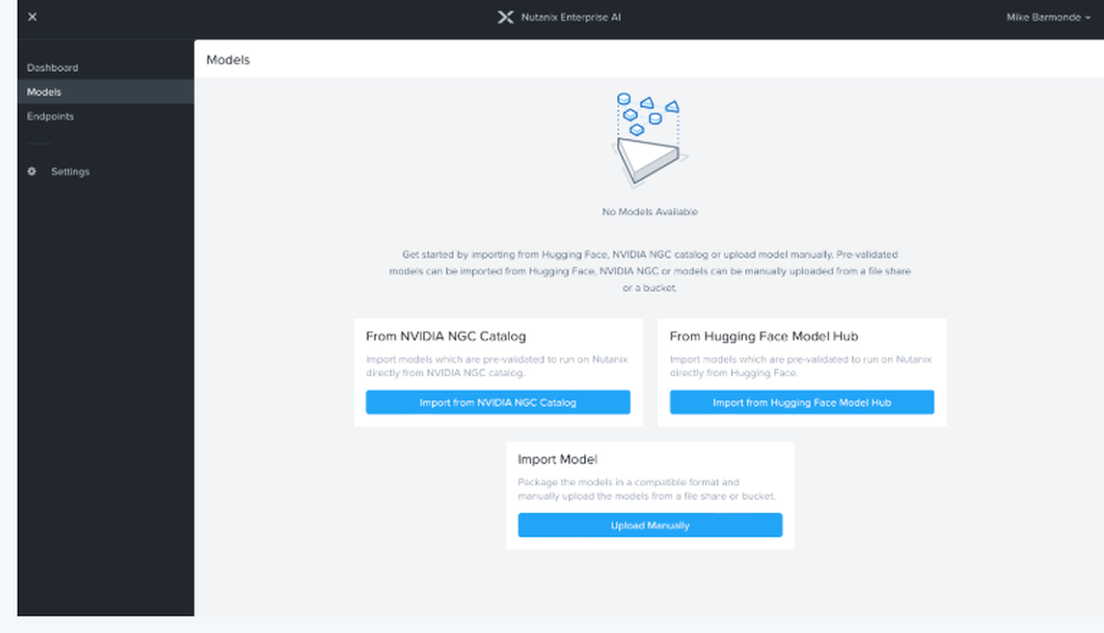 Nutanix Enterprise AI Screenshot 1