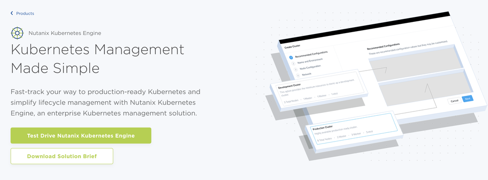 Nutanix Kubernetes Engine Screenshot 1