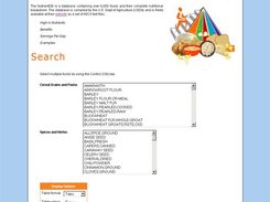 Grains Search Page