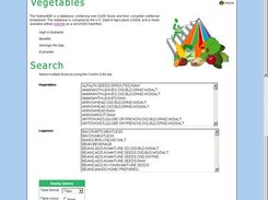 Vegetable Search Page