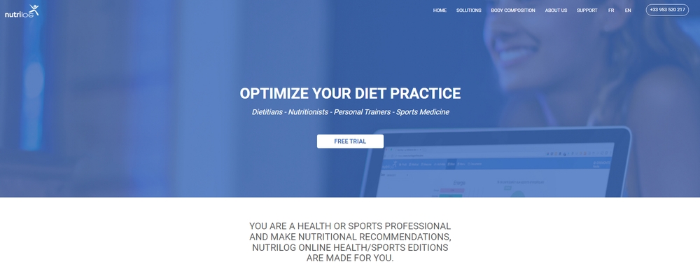 Nutrilog Diet Practice Screenshot 1