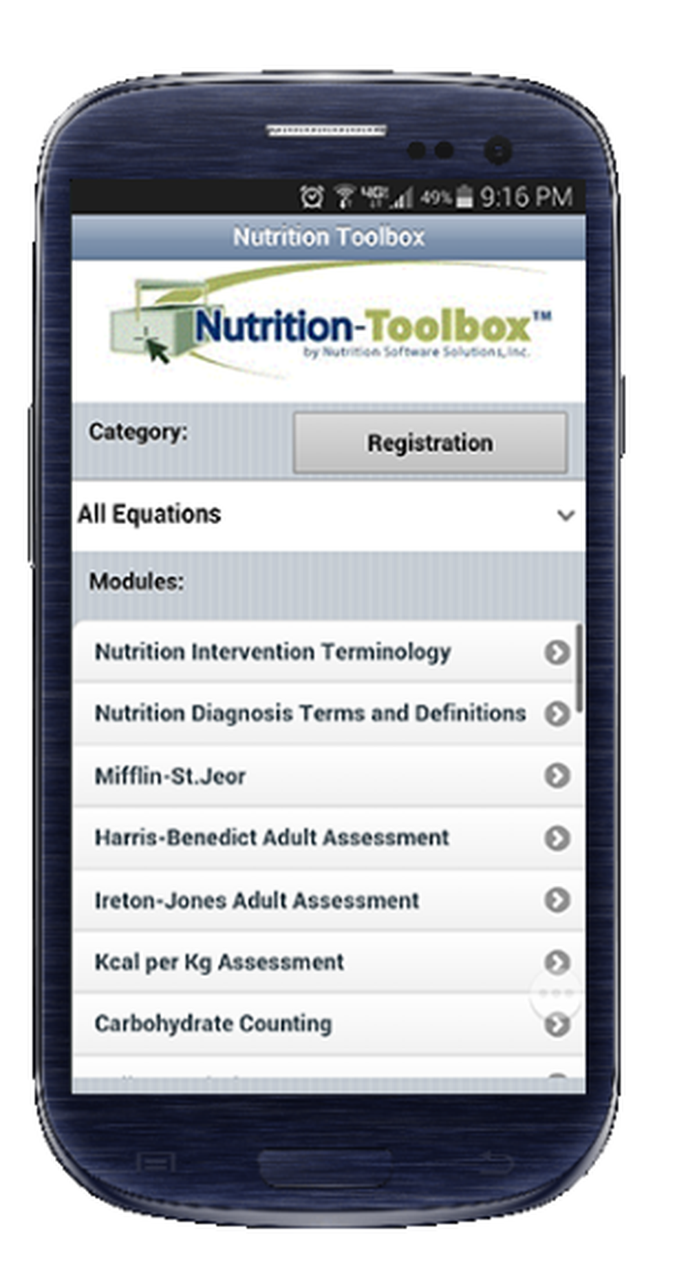 Nutrition-Toolbox Screenshot 1