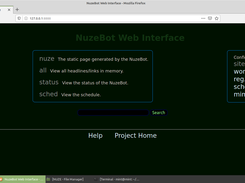 This shows the web interface of the NuzeBot.