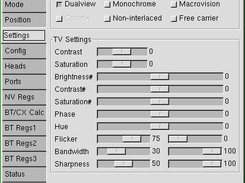 Adjust image settings of the encoder chip