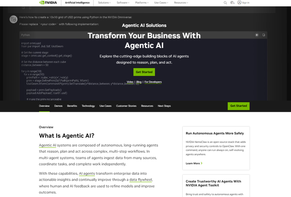 NVIDIA Agent Toolkit Screenshot 1