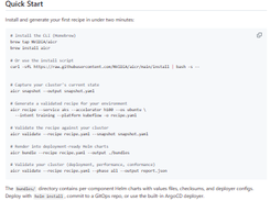 NVIDIA AI Cluster Runtime (AICR) Screenshot 1