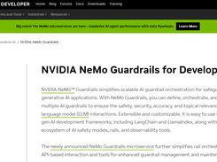 NVIDIA NeMo Guardrails Screenshot 1