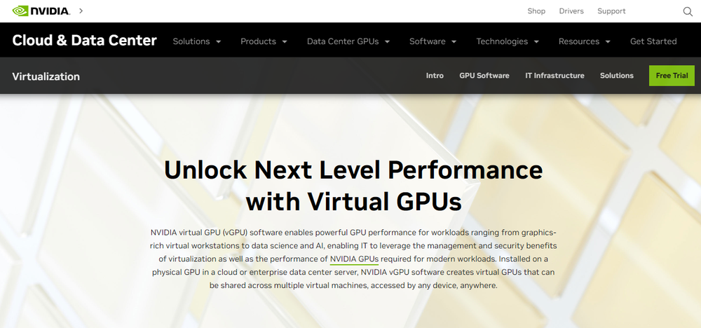 NVIDIA virtual GPU Screenshot 1