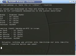 --nowrite option: Simulation, no changes are made to nvram.