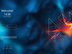 Display Manager login screen